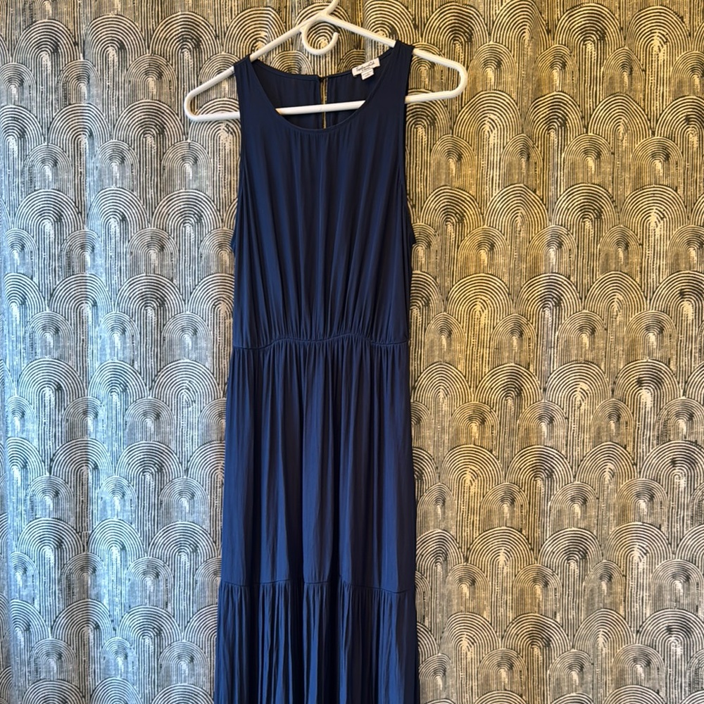 Elegant Navy Blue Maxi Dress